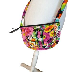 Vera Bradley Retired Va Va Bloom Lizzy Small Crossbody Bag Floral Quilted Flower
